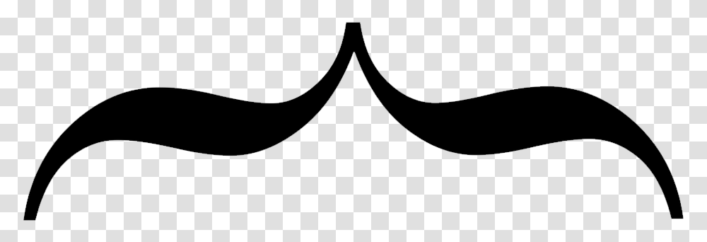 Mustache Clipart Black And White, Triangle, Silhouette Transparent Png