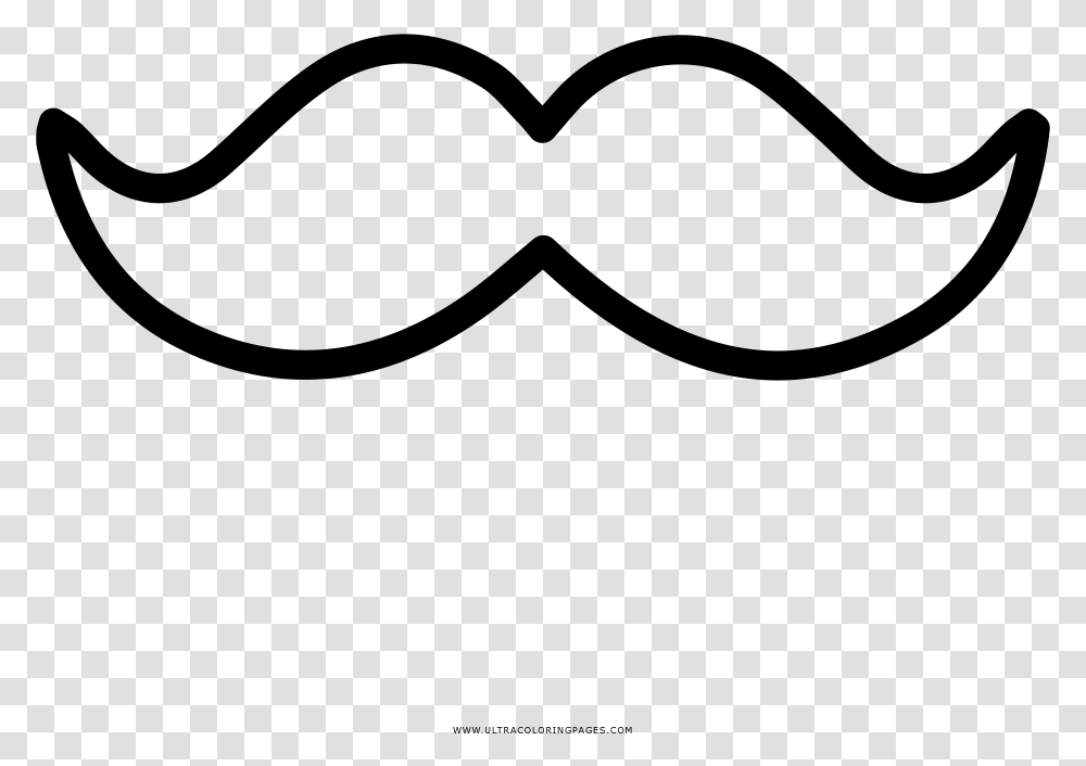 Mustache Coloring Page, Gray, World Of Warcraft Transparent Png