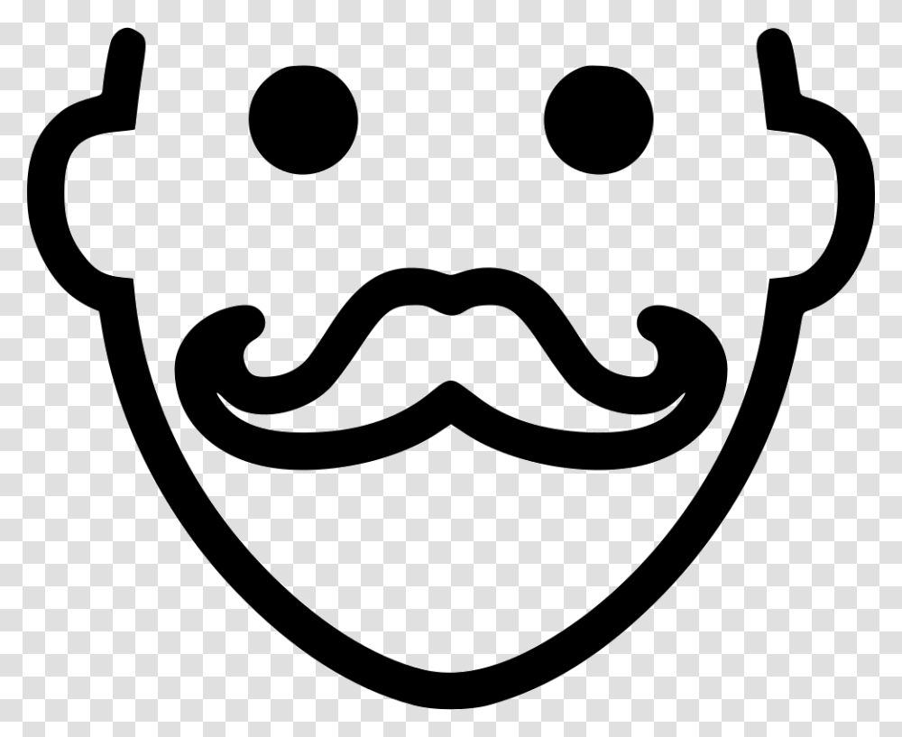 Mustache Icon Free Download Onlinewebfonts Com Icon, Stencil, Face Transparent Png