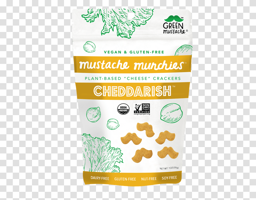 Mustache Munchies Cheddarish Green Mustache Cheddar, Food, Plant, Fried Chicken, Fruit Transparent Png