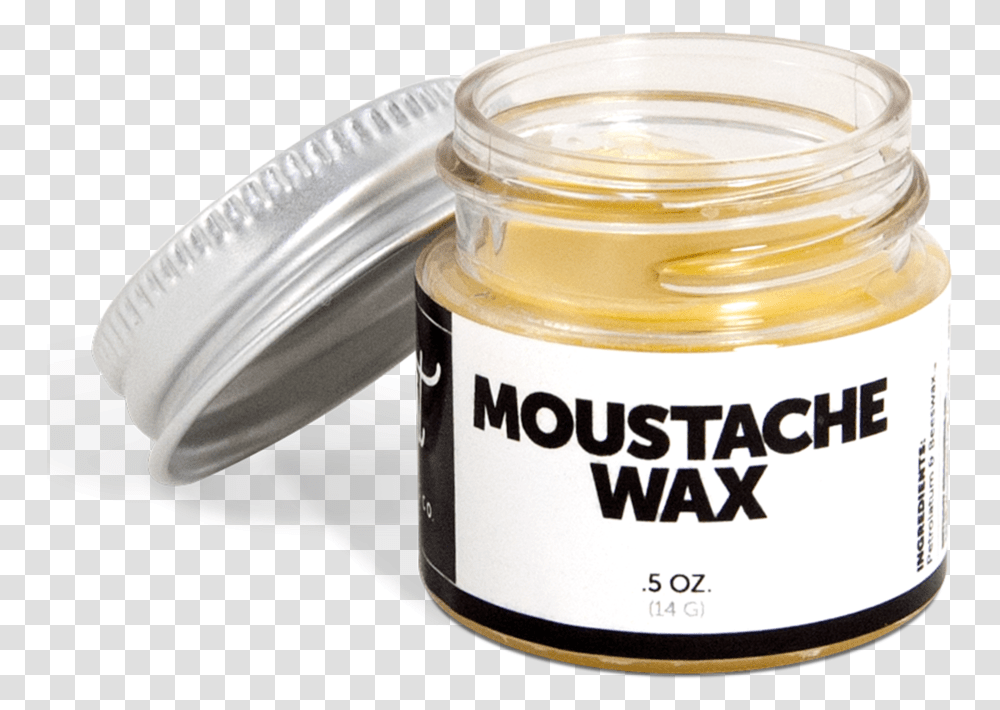 Mustache Wax Spread, Label, Bottle, Jar Transparent Png