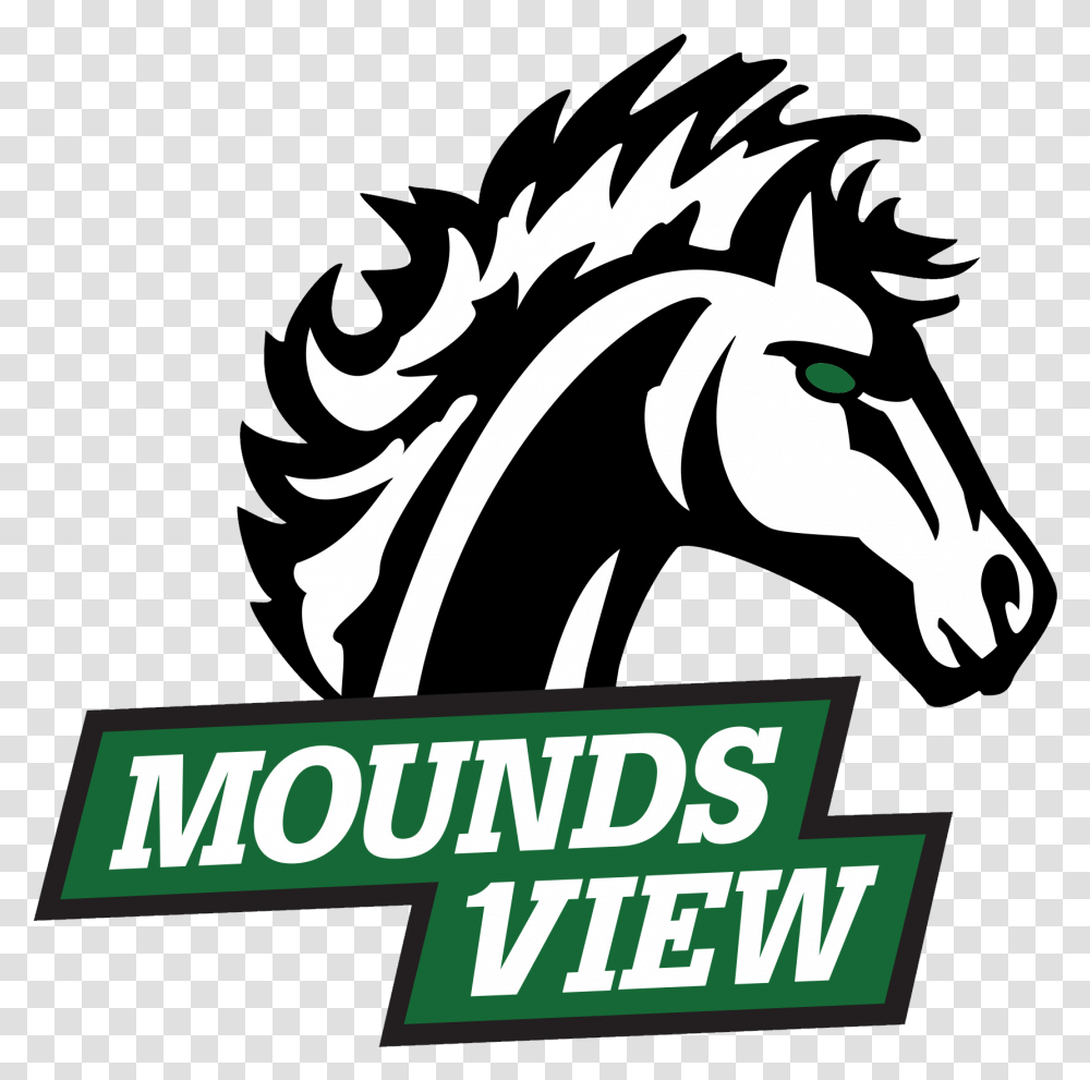 Mustang Clipart Homecoming Game Mounds View High School Logo, Poster, Advertisement, Dragon, Animal Transparent Png