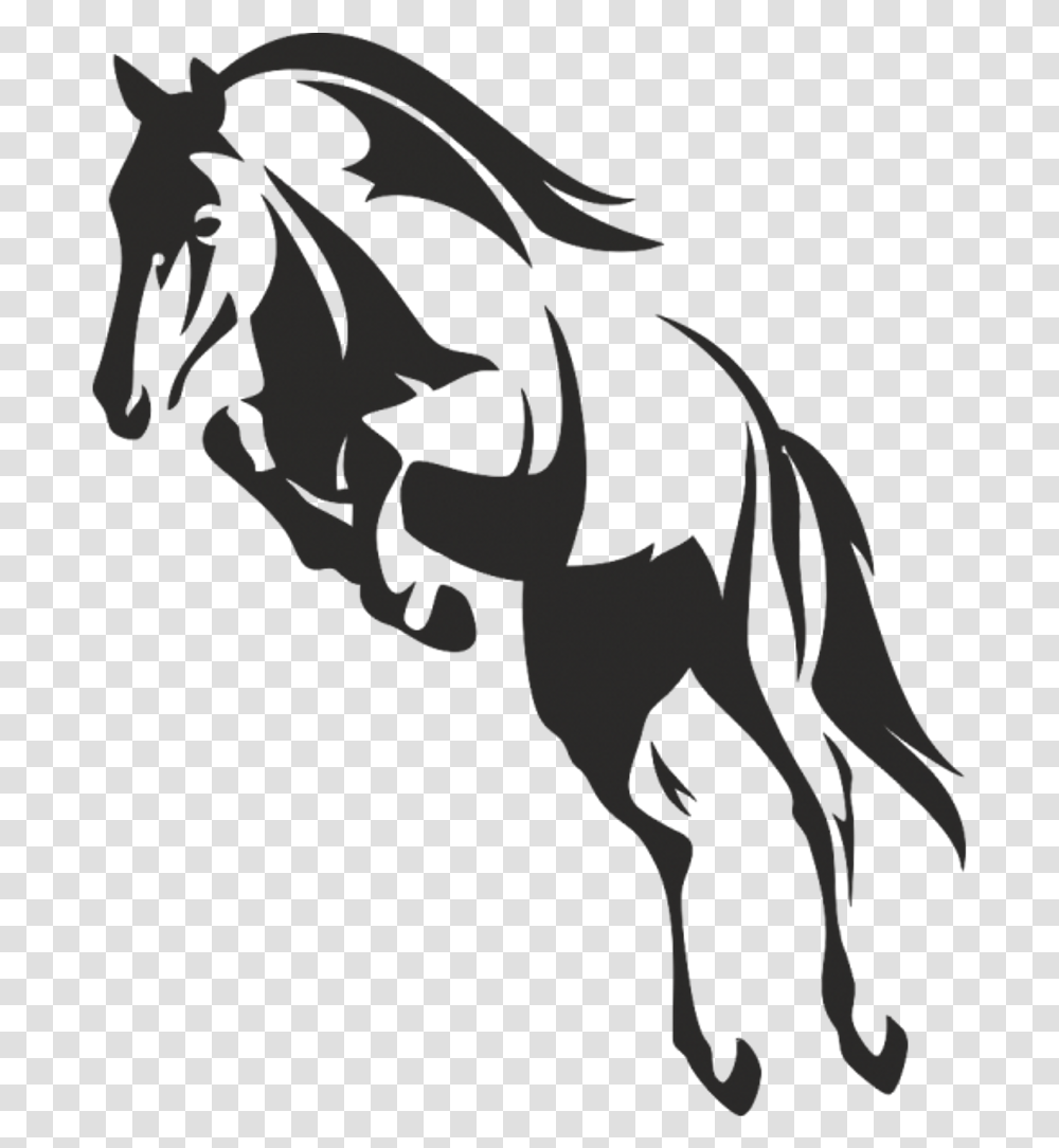 Mustang Clipart Horse Flying With Wings, Dragon, Stencil Transparent Png