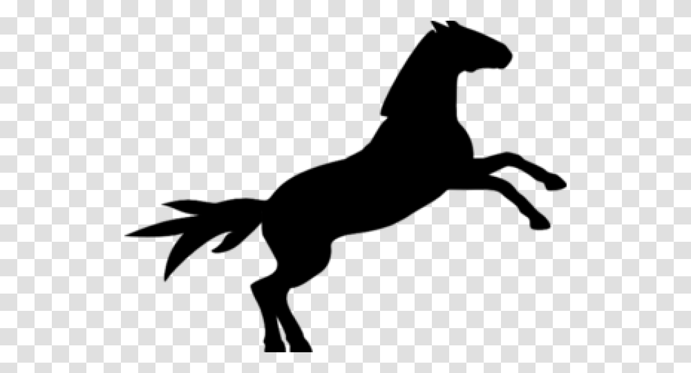 Mustang Clipart Kuda Black Horse Outline, Gray, World Of Warcraft Transparent Png