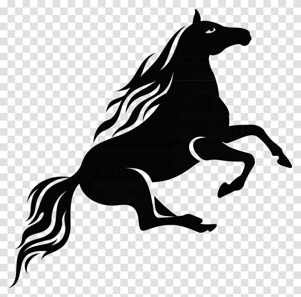 Mustang Euclidean Vector Ink, Stencil, Silhouette, Animal, Dog Transparent Png