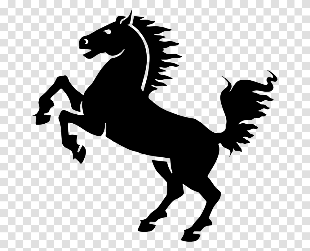 Mustang Friesian Horse Rearing Black Equestrian, Gray, World Of Warcraft Transparent Png
