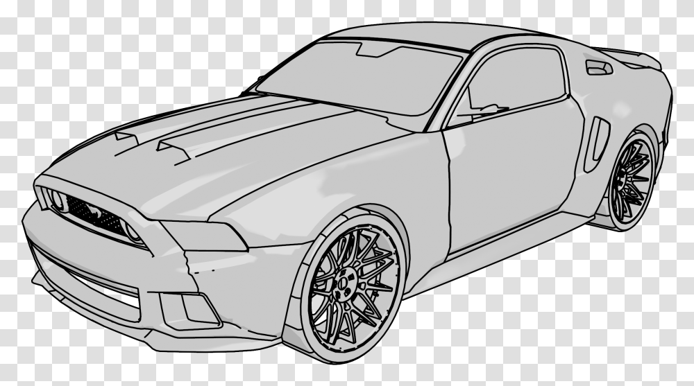 Mustang Gt Car Clipart Mustang Cars Colouring Pages, Vehicle, Transportation, Alloy Wheel, Spoke Transparent Png