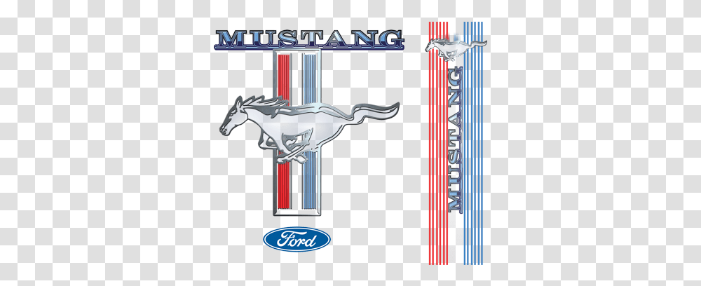 Mustang Logo With Sleeve Print Ford, Symbol, Trademark, Emblem Transparent Png