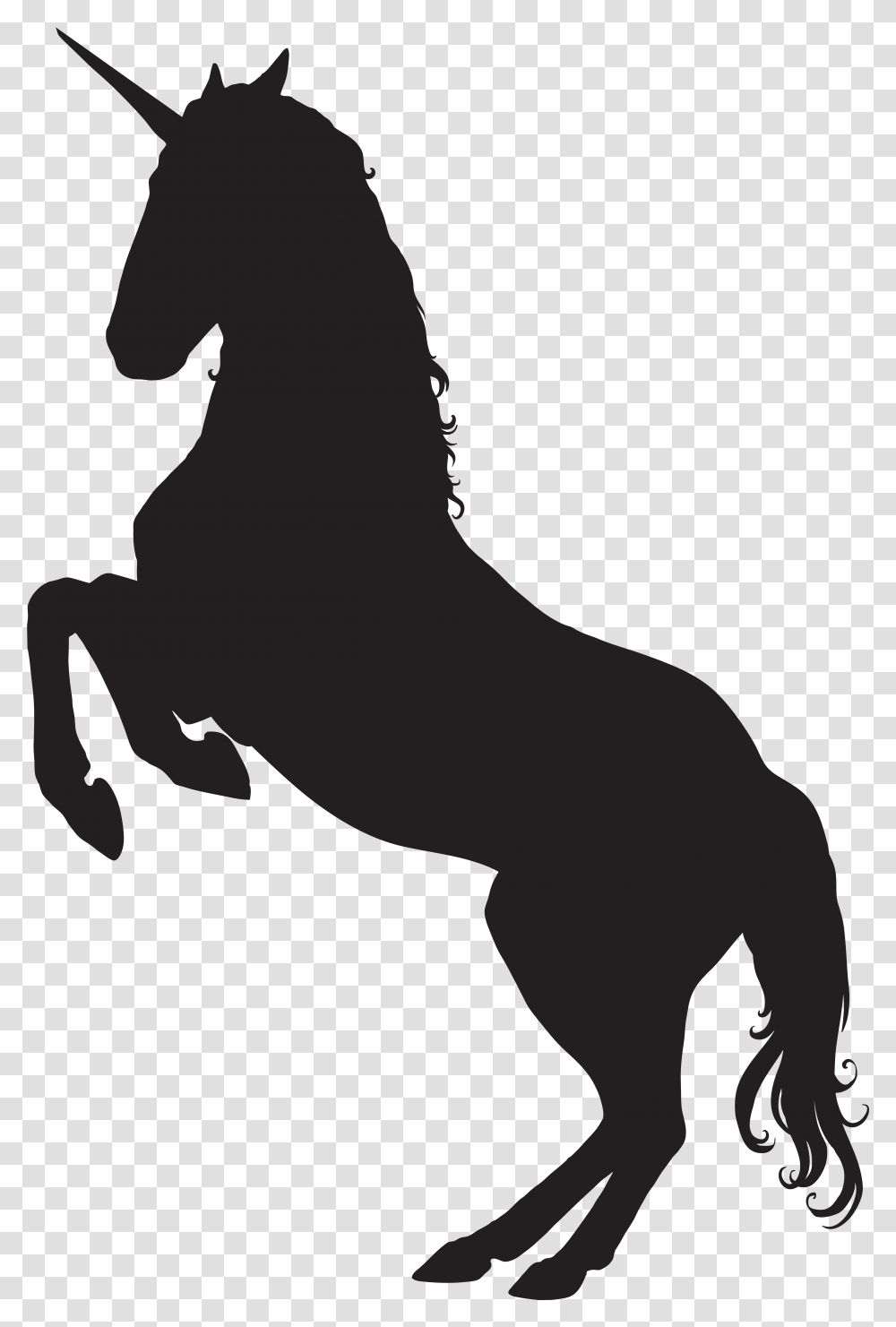 Mustang Pony Mane Stallion Dog Unicorn Silhouette, Person, Human, Stencil, Animal Transparent Png