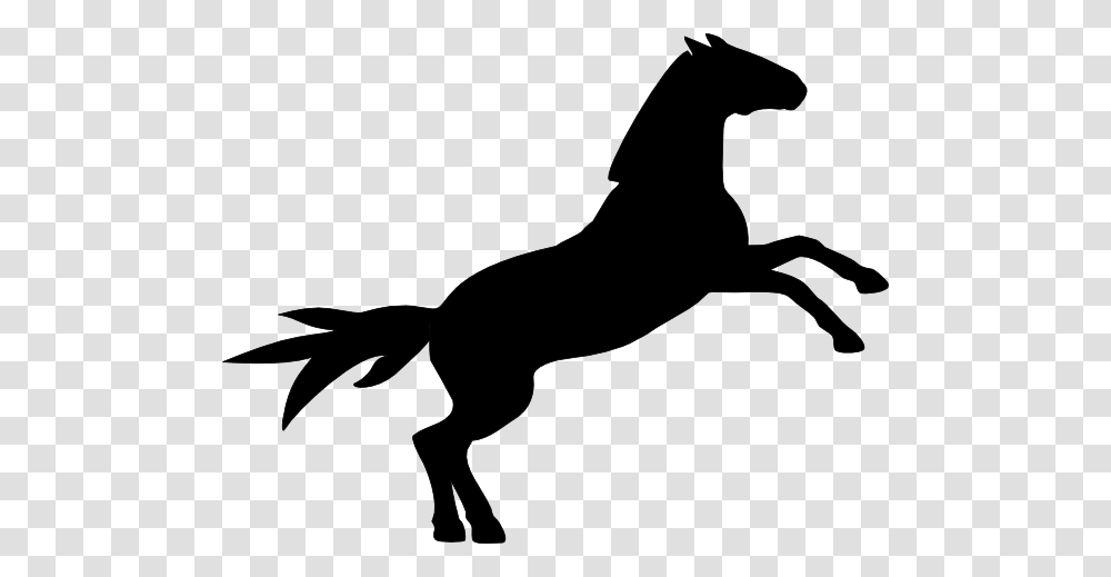 Mustang Silhoette Clip Art, Silhouette, Stencil, Animal, Mammal Transparent Png