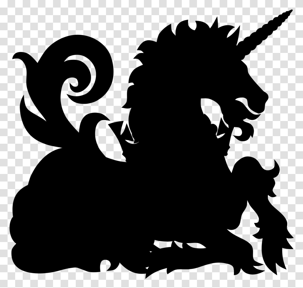 Mustang Unicorn Clip Art Silhouette Pattern, Gray, World Of Warcraft Transparent Png