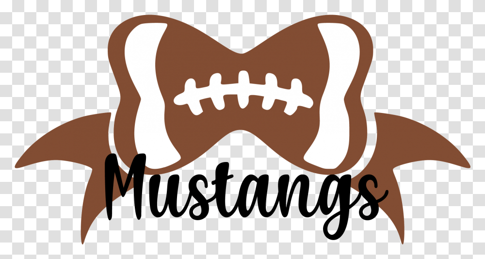Mustangs Football Bow Svg Graphic Illustration, Teeth, Mouth, Lip, Jaw Transparent Png
