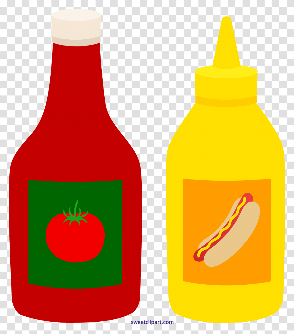 Mustard Bottles Sweet Clip Mustard Ketchup Nfl Game, Juice, Beverage, Food, Orange Juice Transparent Png