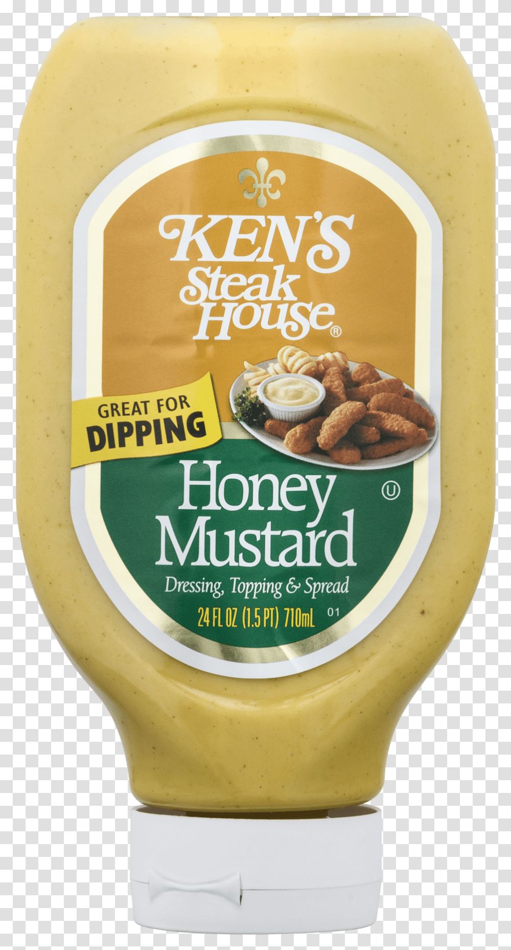 Mustard Ken's Steakhouse Honey Mustard, Food, Mayonnaise, Label Transparent Png