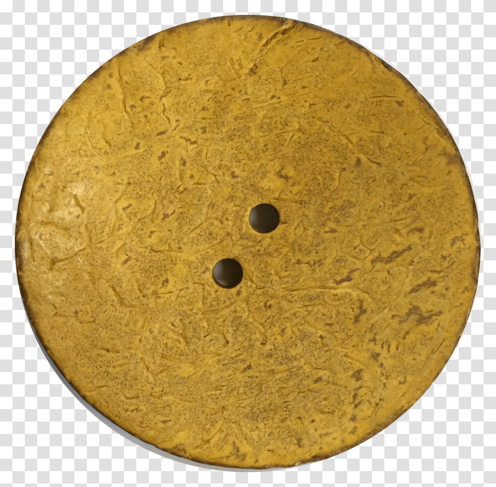 Mustard Yellow Extra Large Coconut Button Rustica Circle, Hole, Bread, Food, Gold Transparent Png