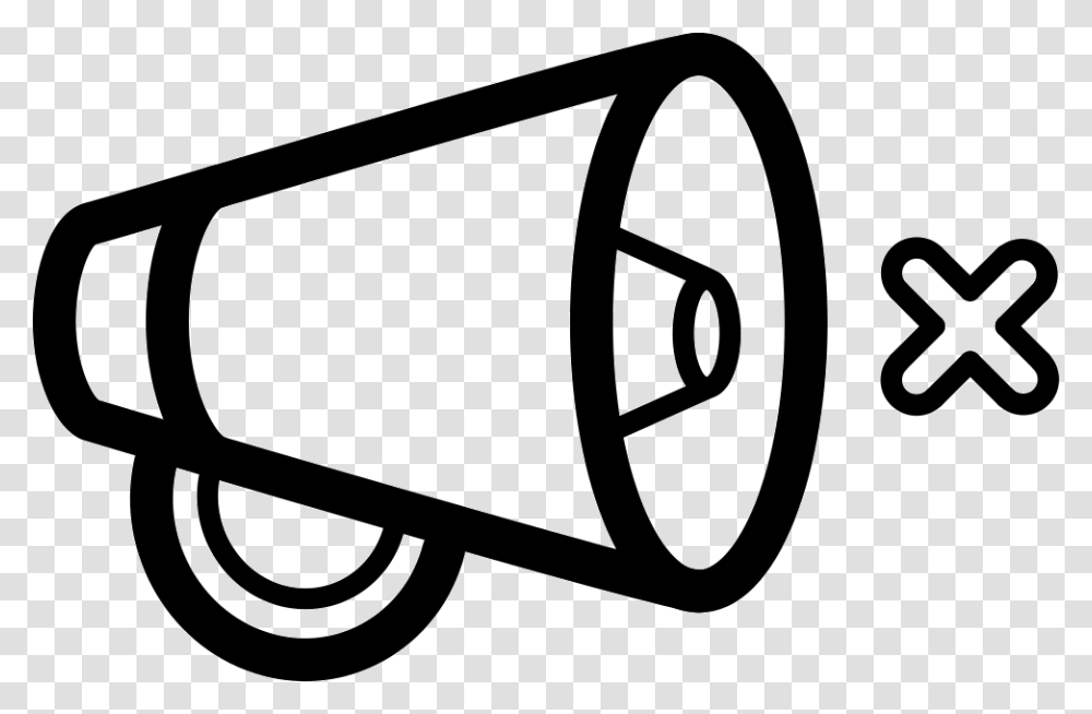 Mute Interface Symbol Outline Of A Speaker With A Small Speaker Symbol, Sunglasses, Accessories, Accessory, Vehicle Transparent Png