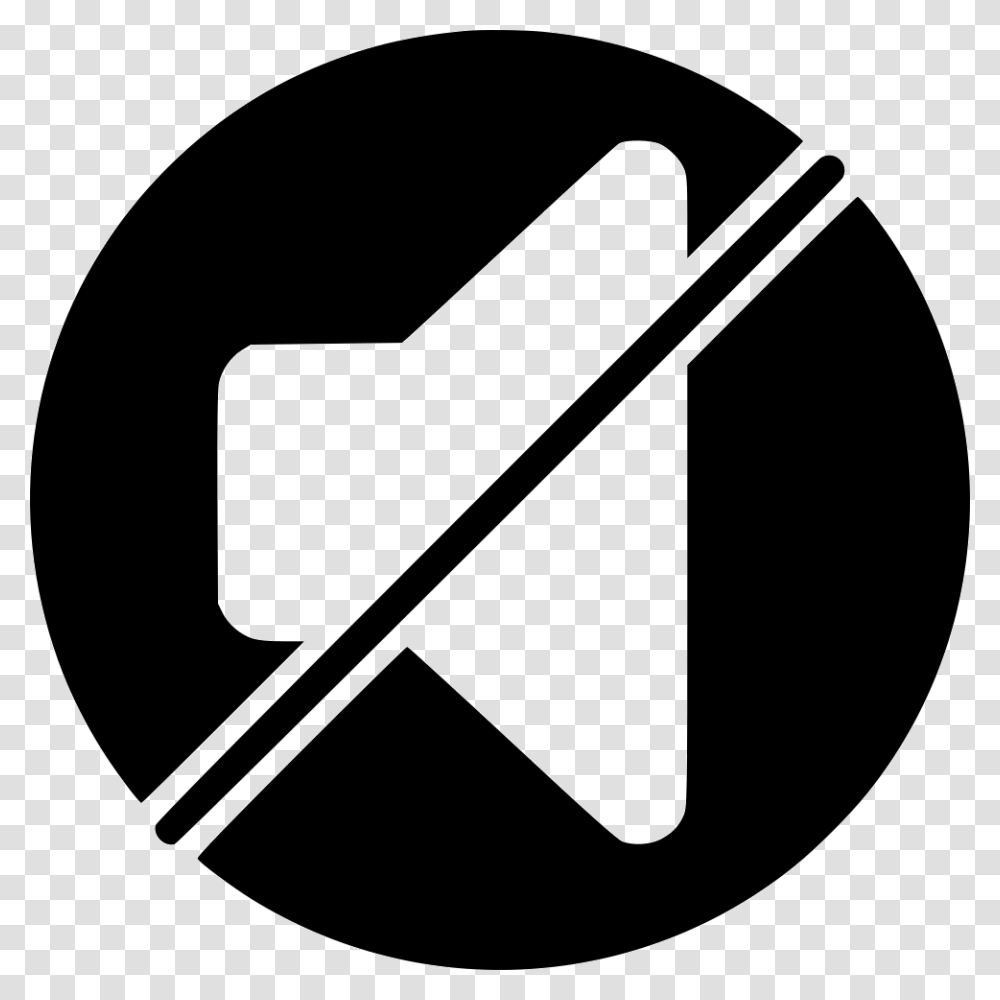 Mute Teamspeak Mute Mic Icon, Sign, Road Sign, Axe Transparent Png