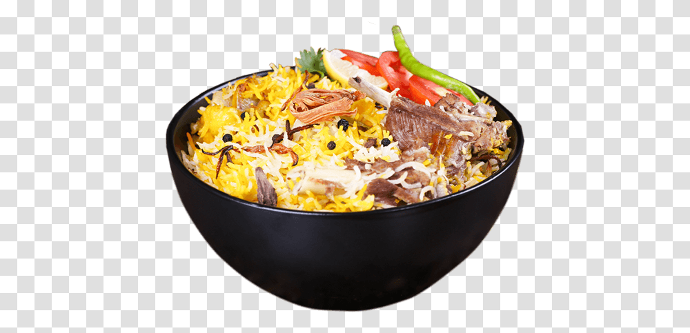 Mutton Biryani Biryani With Bowl, Dish, Meal, Food, Lunch Transparent Png