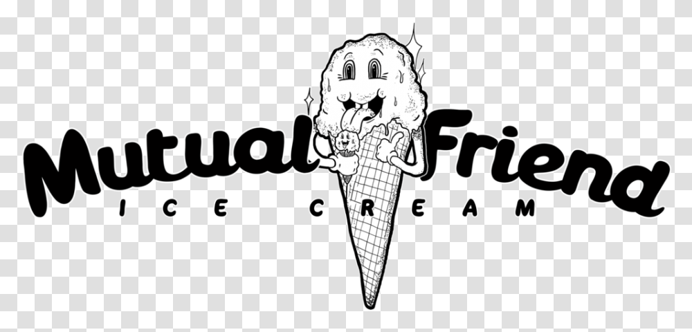 Mutual Friend Ice Cream Icecream, Stencil, Text, Label, Number Transparent Png