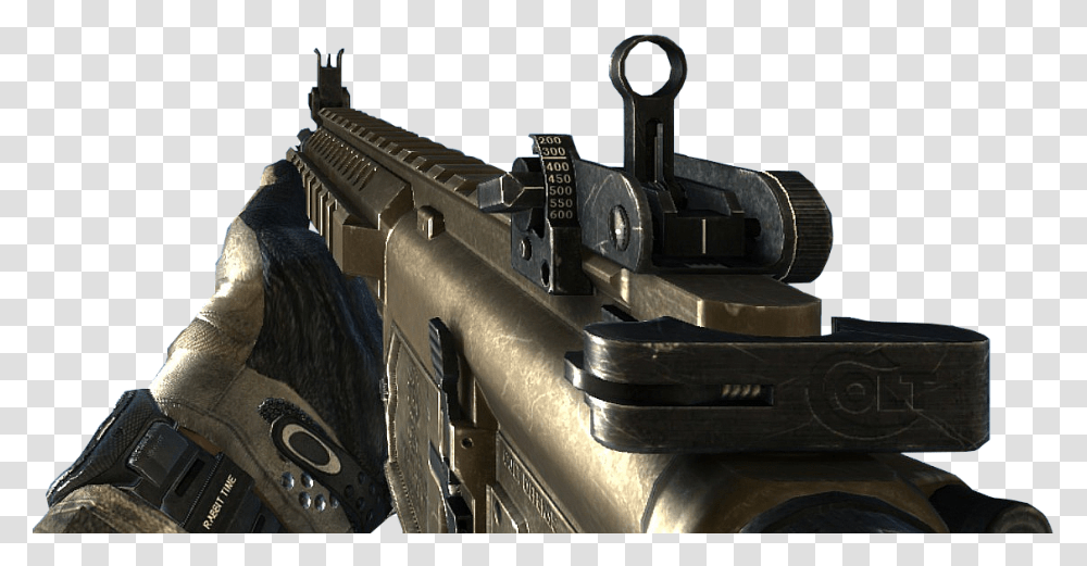 Mw3 Iron Sights, Gun, Weapon, Weaponry, Person Transparent Png