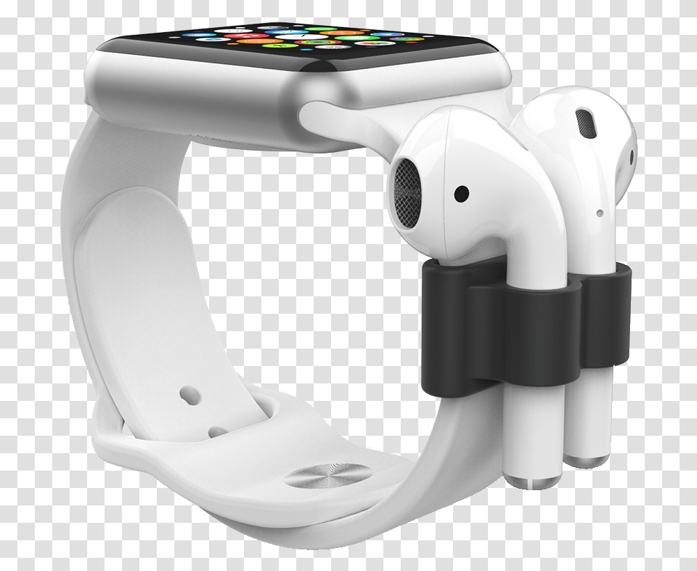 Mworks Mcase Apple Watch Airpods Holder Black Product Apple Watch Airpods, Appliance, Helmet, Clothing, Apparel Transparent Png