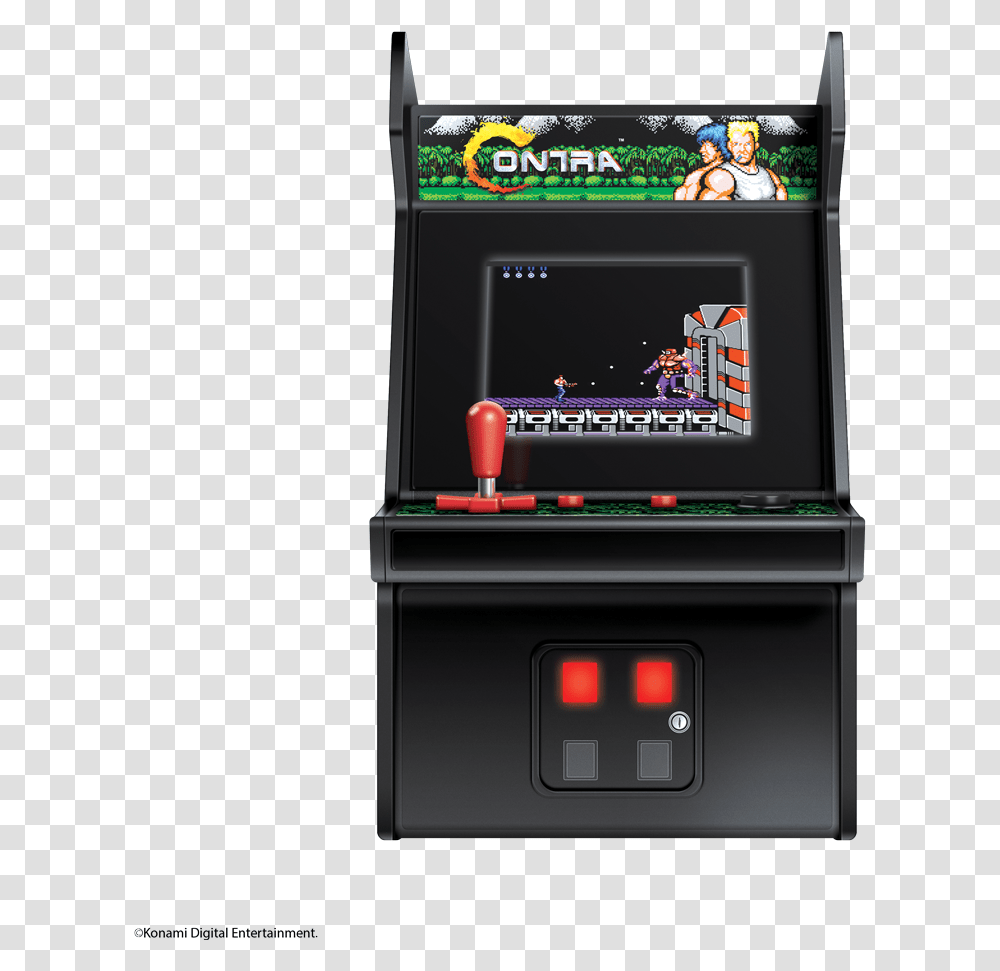 My Arcade Contra Video Game Arcade Cabinet, Person, Human, Arcade Game Machine, Monitor Transparent Png