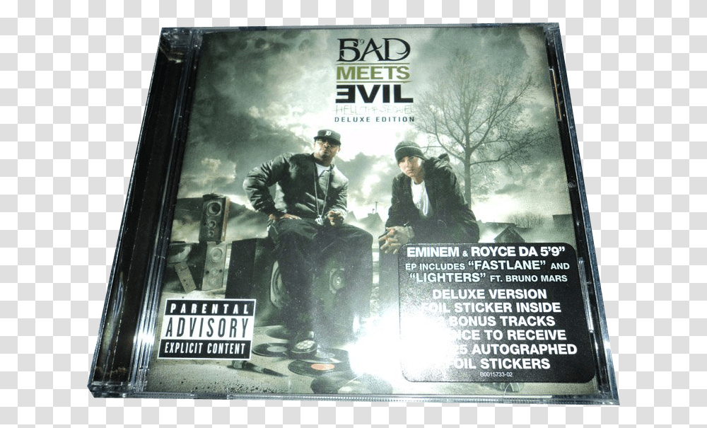 My Bad Meets Evil Cd Psd Official Psds Eminem Ft Royce Da 5 9 Fast Lane, Person, Human, Poster, Advertisement Transparent Png