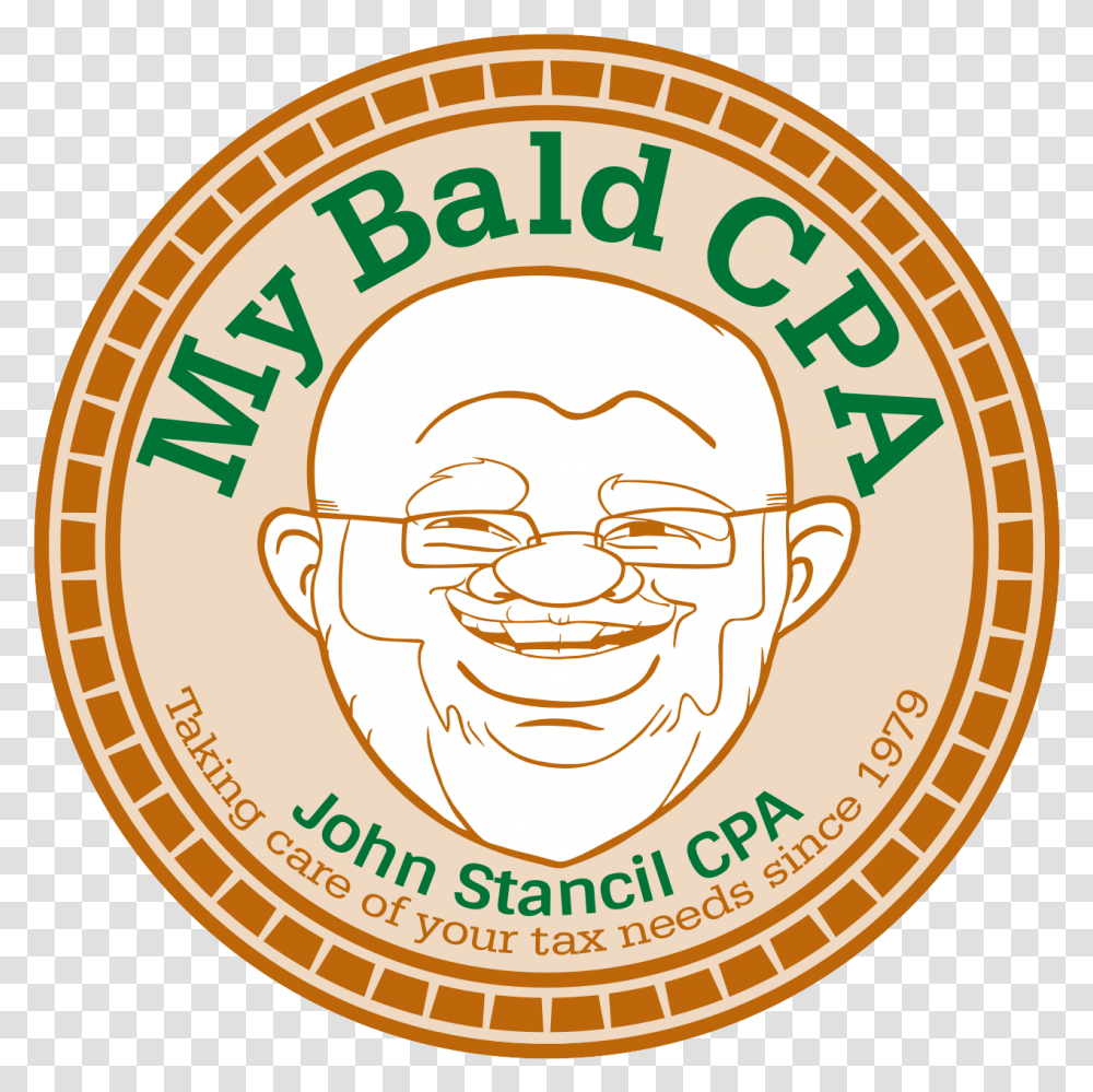 My Bald Cpa Circle, Logo, Label Transparent Png