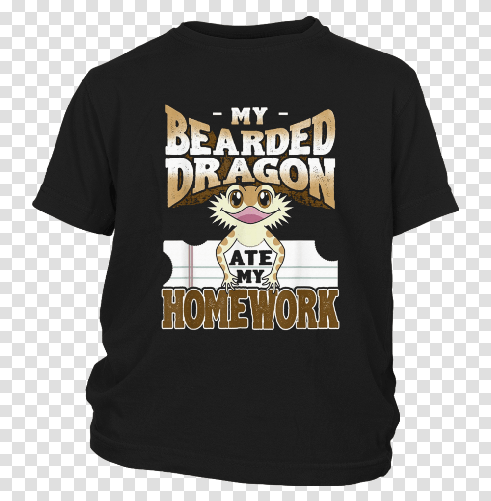 My Bearded Dragon Ate My Homework Shirt Cute Beardie Active Shirt, Apparel, T-Shirt, Plant Transparent Png