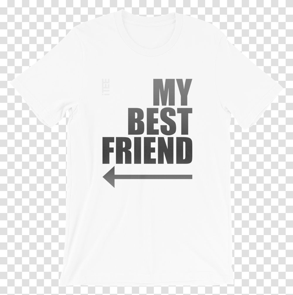 My Best Friend Arrow Left Unisex Short Sleeve Jersey T Shirt, Apparel, T-Shirt Transparent Png