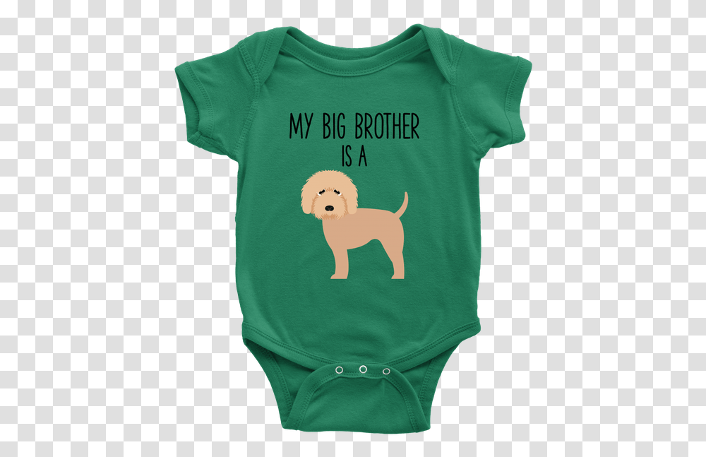 My Big Brother Is A Goldendoodle Labradoodle Baby Onesie Broccoli Baby Clothes, Apparel, Pet, Animal Transparent Png