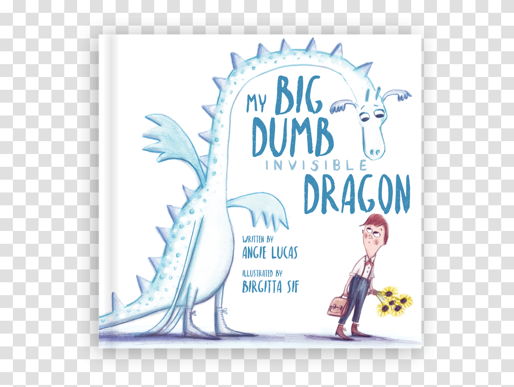 My Big Dumb Invisible Dragon 3d Book Cover, Person, Advertisement, Poster Transparent Png