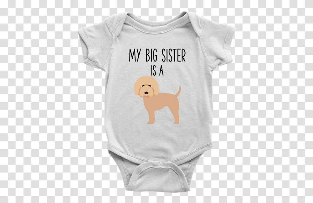 My Big Sister Is A Goldendoodle Labradoodle Baby Onesie Milk Monster Baby, Apparel, T-Shirt, Pet Transparent Png