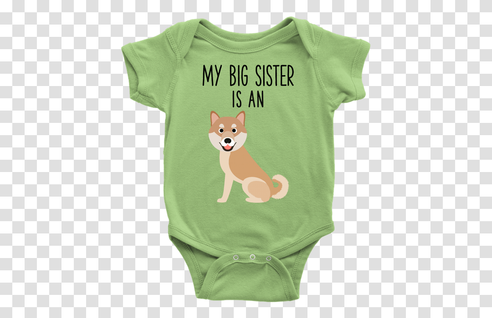 My Big Sister Is An Akita Inu Baby Onesie Dog Newborn Daddy's Little Khaleesi Onesie, Apparel, T-Shirt, Animal Transparent Png