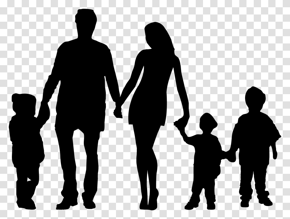 My Black Family My White Privilege Silhouette Of Family Of, Gray, World Of Warcraft Transparent Png