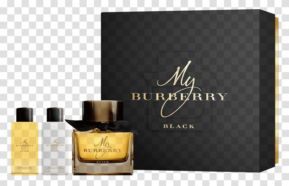 My Burberry Perfume Black, Bottle, Cosmetics, Aftershave Transparent Png