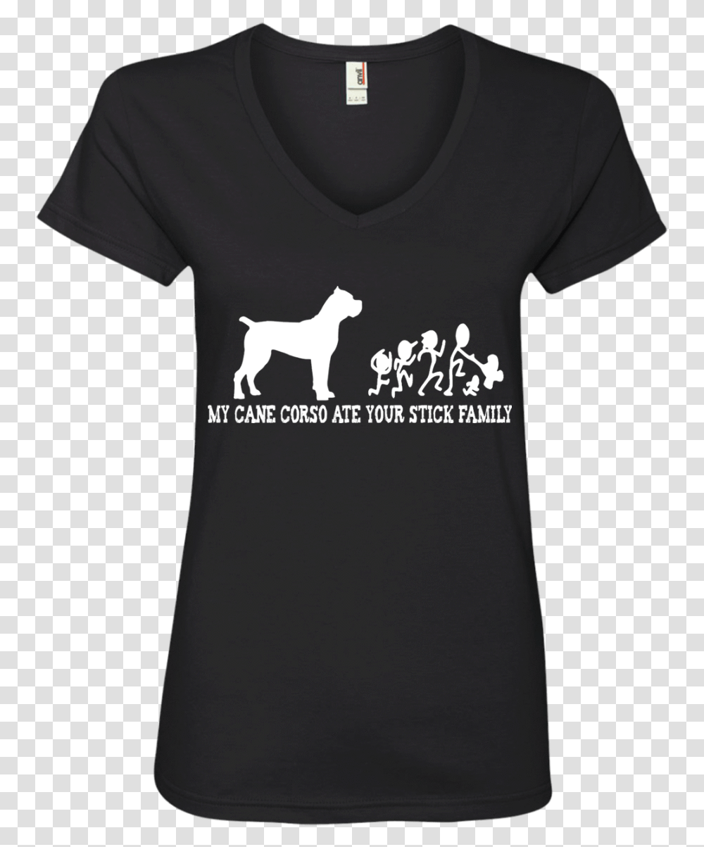 My Cane Corso Ate Your Stick Family Ladies Id Wax, Apparel, T-Shirt, Sleeve Transparent Png