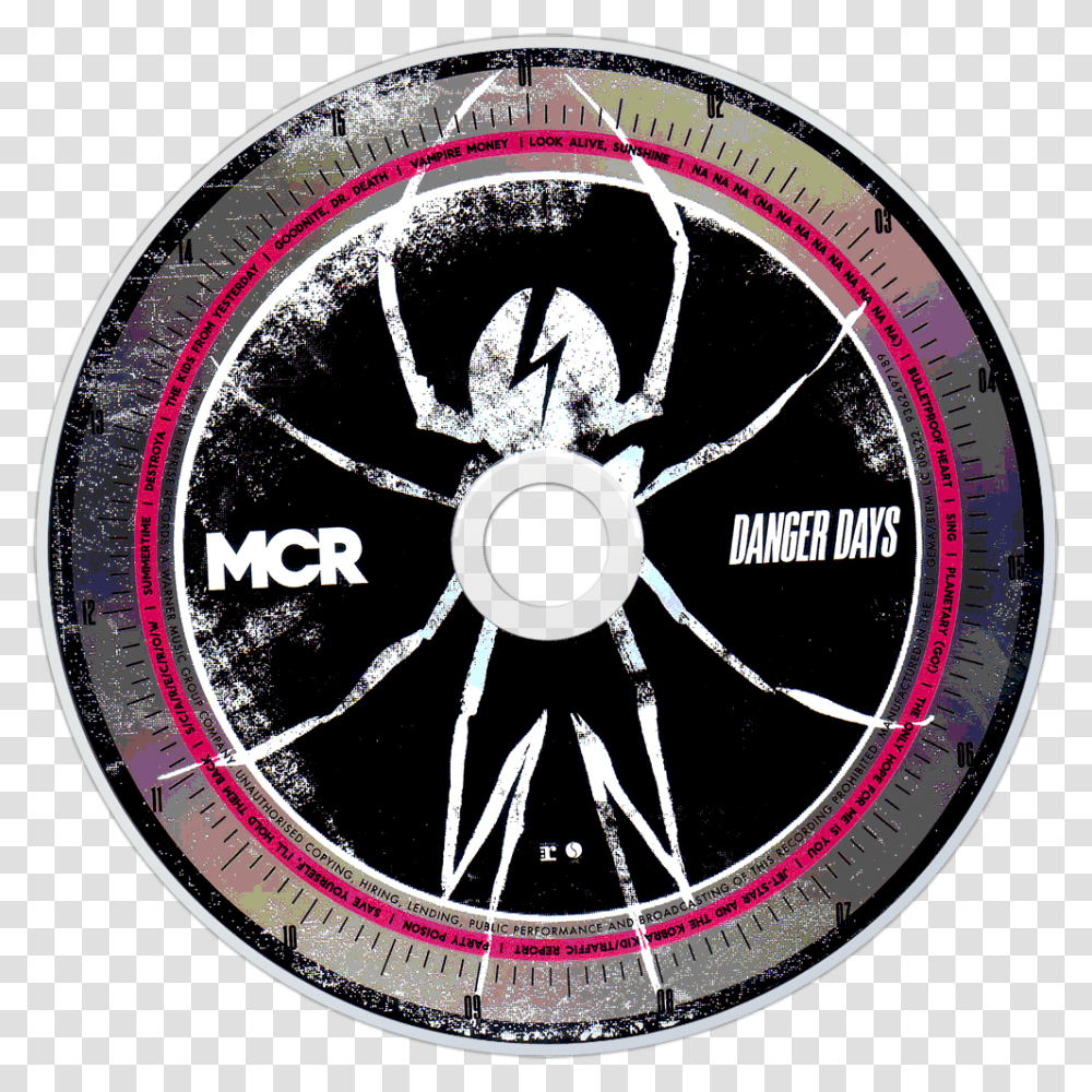 My Chemical Romance Danger Days Cd, Compass, Clock Tower, Architecture, Building Transparent Png