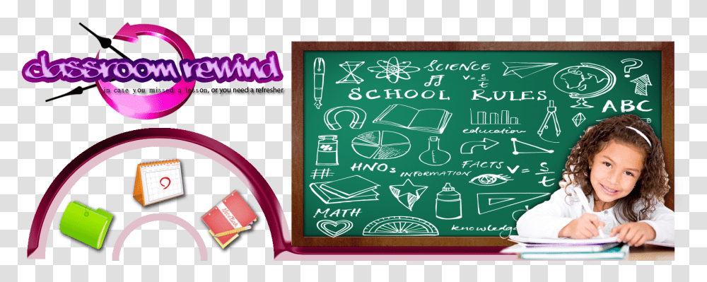 My Classroom Rewind Blackboard, Person, Flyer, Poster Transparent Png