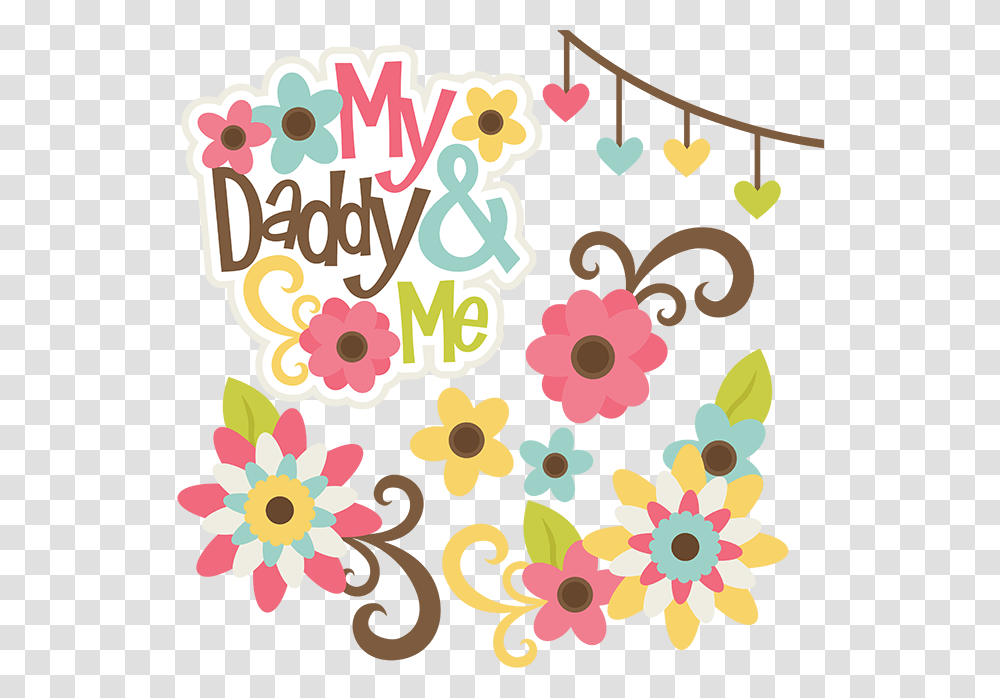 My Daddy And Me Clipart, Pattern, Icing, Cream, Cake Transparent Png