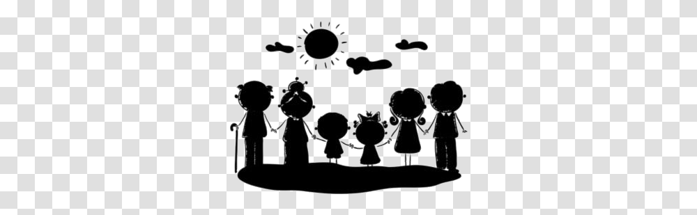 My Family Files Silhouette Background Silhouette Background Family, Audience, Crowd, Indoors, Classroom Transparent Png