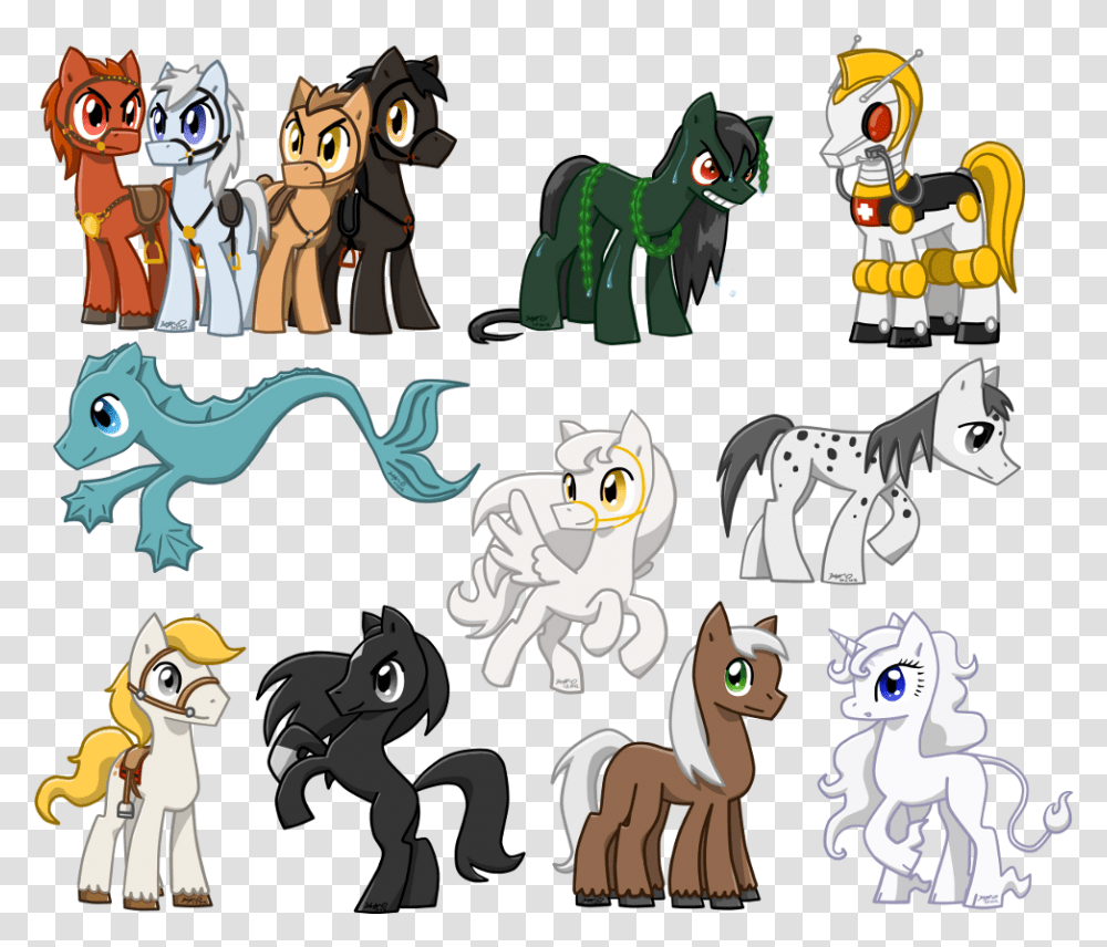 My Famous Ponies Illustration Pony, Animal, Mammal, Plant Transparent Png