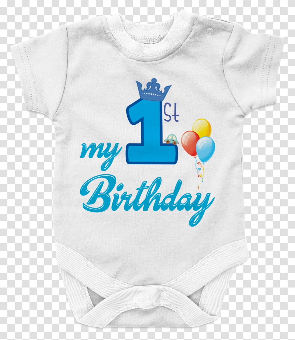 My First Birthday Boy Baby Onesie - Ravensdesignshopcom Firmas Con El Nombre De Andrea, Clothing, Apparel, T-Shirt, Text Transparent Png