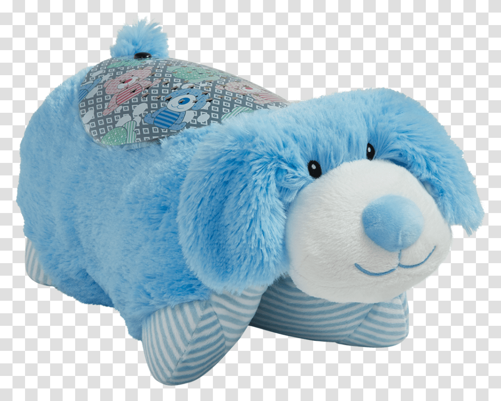 My First Blue Puppy Sleeptime Lite Pillow Pets My First Puppy Sleeptime Lite, Cushion, Plush, Toy, Outer Space Transparent Png