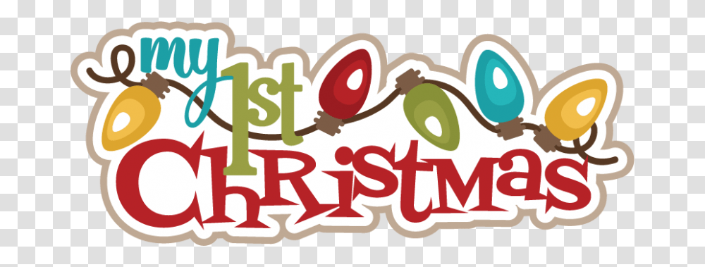 My First Christmas Cutting Christmas Scrapbook Title, Label, Plant, Food Transparent Png