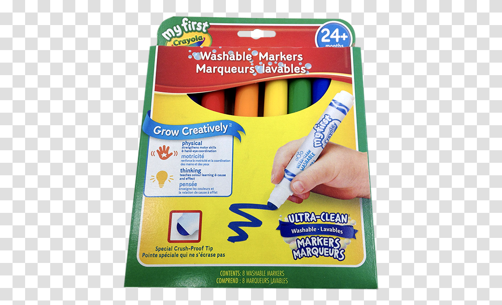 My First Crayola Washable Markers, Person, Human, Crayon Transparent Png