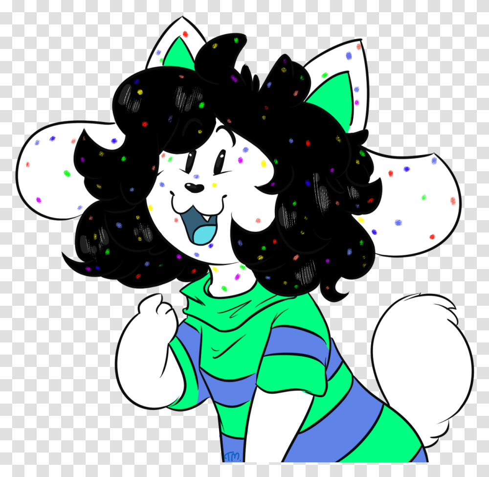 My First Time Drawin Tem Actually An D Its Rushed Candytale Temmie, Floral Design, Pattern Transparent Png