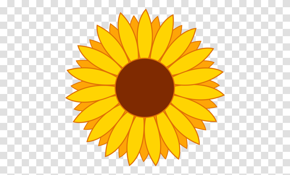 My Free Clip Art Of A Cute Yellow Sunflower Clipart, Plant, Blossom Transparent Png
