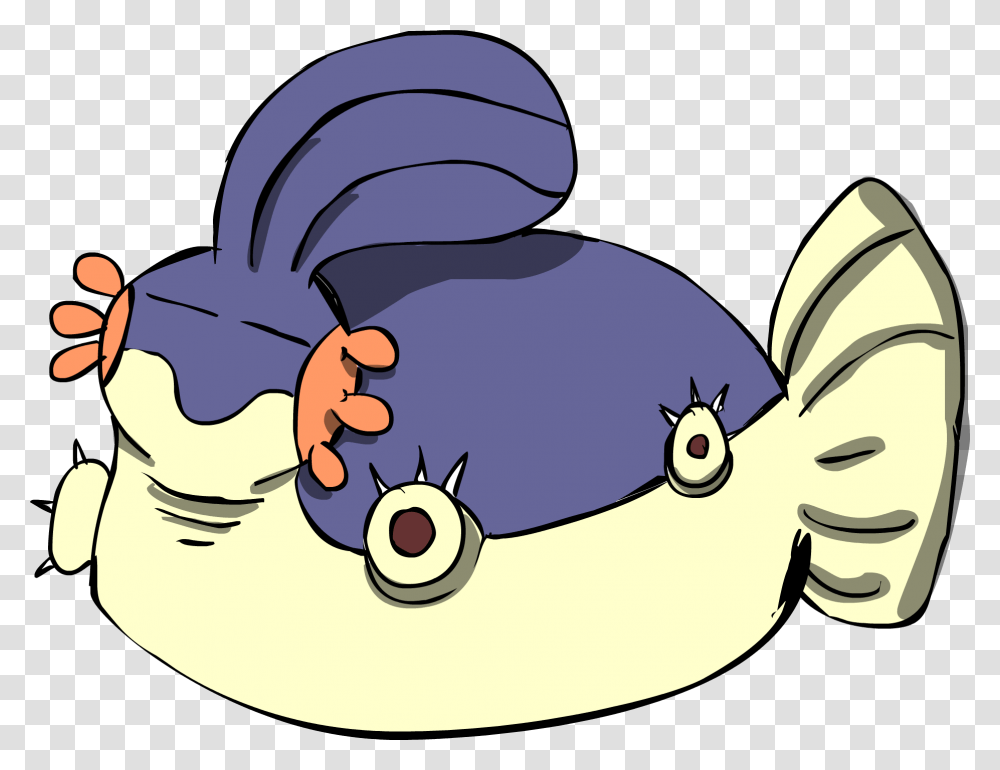 My Friends Asked Me To Do A Quick Sketch Of Mudkip Snorlax Fusion, Animal, Sea Life Transparent Png