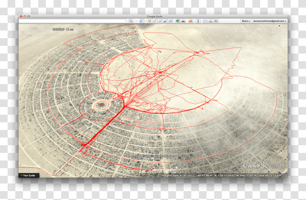My Gps Track From Burning Man Circle, Plot, Rug, Map, Diagram Transparent Png